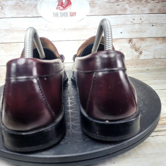 Larson Weejuns Men's Size 10D Cognac Moc-Toe Slip-On Loafers - Picture 4 of 9